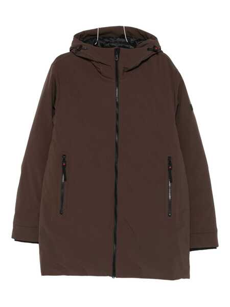 Paltoane Peuterey Peuterey Brown Hooded Parka BROWN Barbati (BM 19258830) 1
