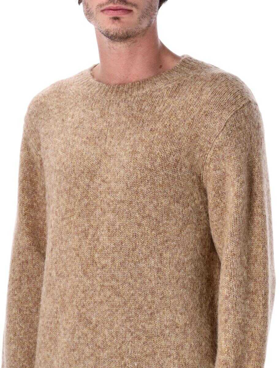 Pulovere Corridor Corridor Wool Alpaca Blend Crewneck Sweater Brown Barbati (BM 19258938) 3