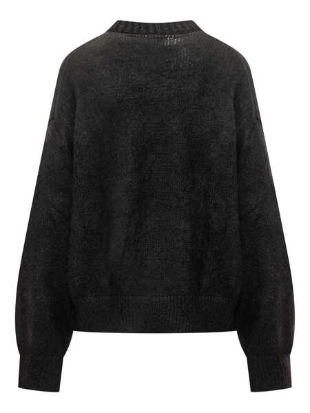 Pulovere STUDIO NICHOLSON Studio Nicholson Wynn Black Superkid Mohair Crewneck Sweater Black Barbati (BM 19259016) 2