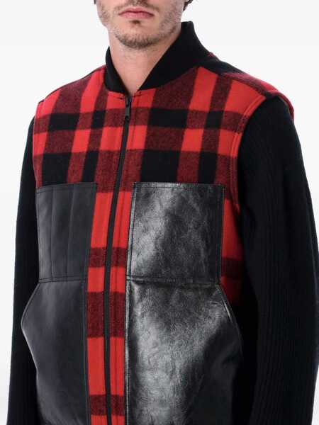 Topuri JUNYA WATANABE Junya Watanabe Red And Black Checked Vest By RED BLACK Barbati (BM 19259043) 3
