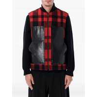 Topuri Junya Watanabe Red And Black Checked Vest By Barbati