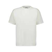 Tricouri Stone Island White Short-Sleeved T-Shirt Barbati