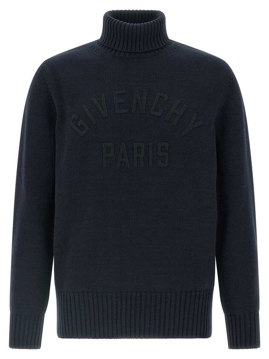 Pulovere Givenchy Givenchy Givenchy Paris Turtleneck Sweater BLUE Barbati (BM 19259208) 1