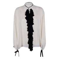 Camasi Ibrigu Kimono Shirt With Ruffles Clothing Femei