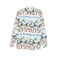 Camasi Alessandro Enriquez Printed Cotton Shirt Femei