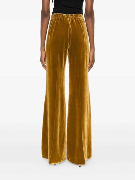 Pantaloni casual forteforte ForteForte My Pants Trousers With Velvet Effect Gold Femei (BM 19259322) 4
