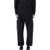 STUDIO NICHOLSON Studio Nicholson Cropped Wool Navy Tuck Trousers DARKEST NAVY