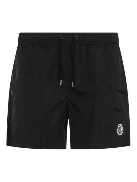 Sorturi de baie Moncler Moncler Beach Shorts Made Of Nylon Black Barbati (BM 19259337) 1
