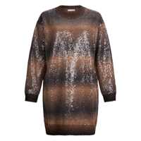 Rochii Liu Jo Short Brown Knit Dress Femei