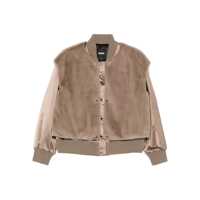 Bomber jacket Boss Wool Blend Bomber Jacket With Satin Inserts Boss Femei