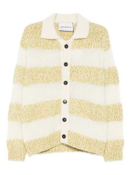 Cardigane AMARANTO Amarnto Polo-Style Cardigan GREEN Barbati (BM 19259616) 1