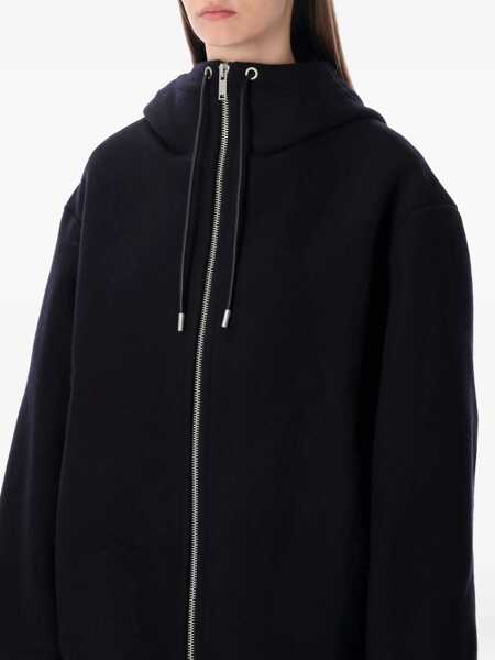 Geci STUDIO NICHOLSON Studio Nicholson Etna Wool And Cashmere Hooded Jacket DARK NAVY Femei (BM 19259715) 3