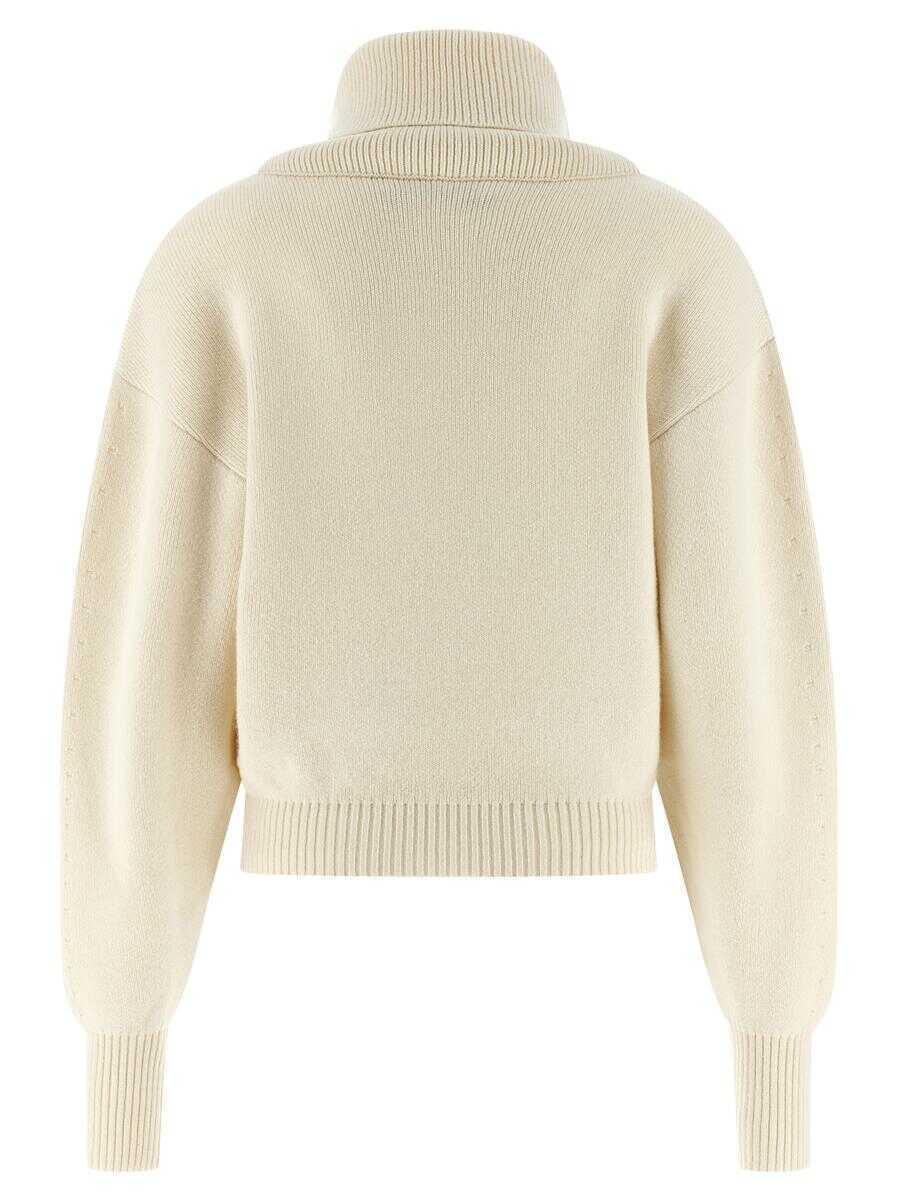 Pulovere JACQUEMUS Jacquemus La Maille Pallone Sweater WHITE Femei (BM 19259766) 2
