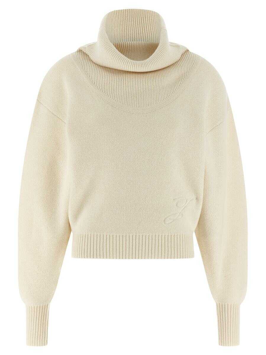 Pulovere JACQUEMUS Jacquemus La Maille Pallone Sweater WHITE Femei (BM 19259766) 1