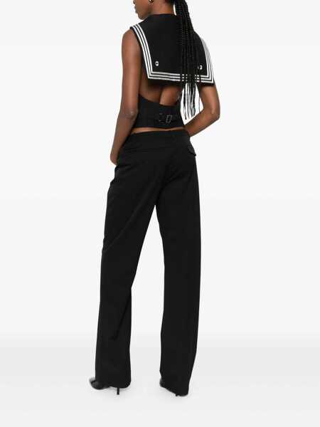 Geci COPERNI Coperni Striped Collar Vest Black Femei (BM 19259868) 2