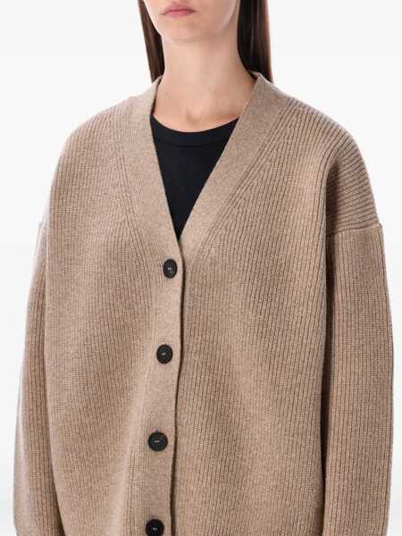 Cardigane STUDIO NICHOLSON Studio Nicholson Whitt Merino Wool Cardigan Beige Femei (BM 19260027) 3