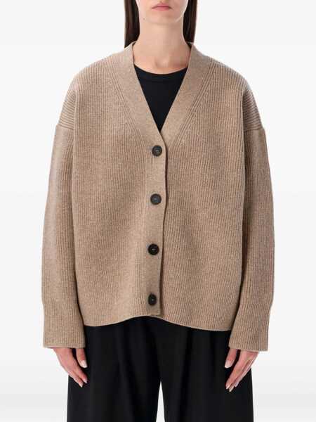 Cardigane STUDIO NICHOLSON Studio Nicholson Whitt Merino Wool Cardigan Beige Femei (BM 19260027) 1