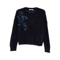 Pulovere Blumarine Blumarine Blue Crew Neck Sweater