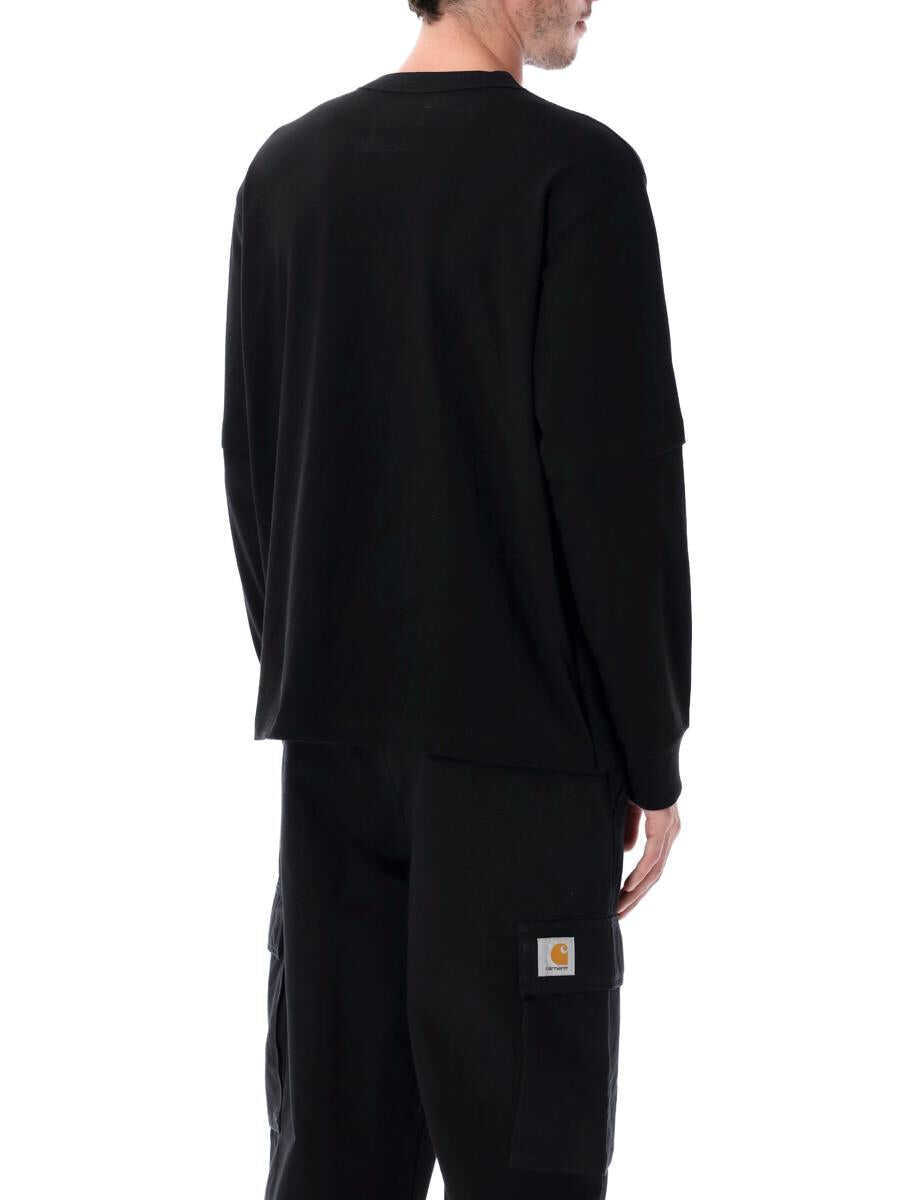 Tricouri Sacai Sacai Cotton Jersey Long-Sleeve T-Shirt Black Femei (BM 19260192) 2