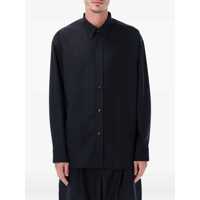 Camasi Studio Nicholson Oversized Wool Navy Blue Shirt Barbati
