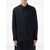 STUDIO NICHOLSON Studio Nicholson Oversized Wool Navy Blue Shirt DARKEST NAVY