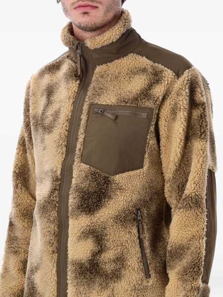 Geci Corridor Corridor Deep Pile Fleece Zip Jacket Beige Barbati (BM 19260300) 3