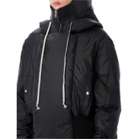 Geci Parka Dama - Geci Parka Rick Owens Rick Owens Drkshdw Black Recycled Nylon Alice Cropped Parka Black Femei (BM 19260363) - B-mall.ro