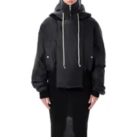 Geci Parka Rick Owens Drkshdw Black Recycled Nylon Alice Cropped Parka Femei