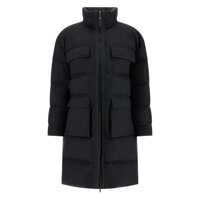 Geci de iarna Brunello Cucinelli 'Shiny Zipper Pull' Long Down Jacket Femei