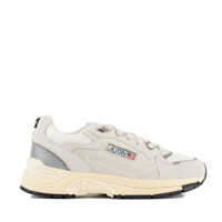 Sneakers Autry Silver And White Mesh And Suede Hyperway Sneakers Femei