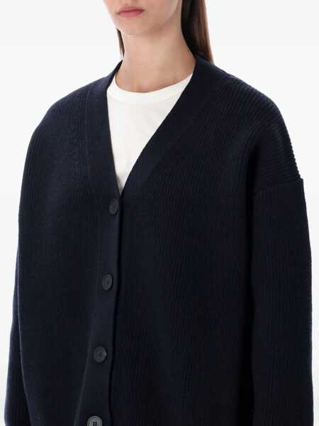 Cardigane STUDIO NICHOLSON Studio Nicholson Whitt Merino Wool Cardigan DARKEST NAVY Femei (BM 19261146) 3