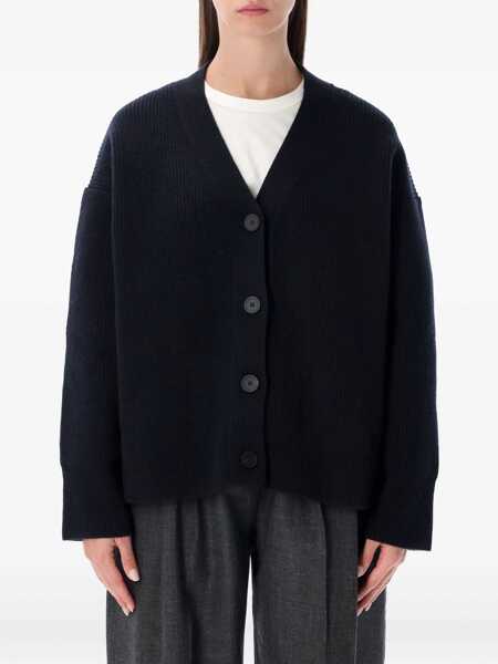Cardigane STUDIO NICHOLSON Studio Nicholson Whitt Merino Wool Cardigan DARKEST NAVY Femei (BM 19261146) 1