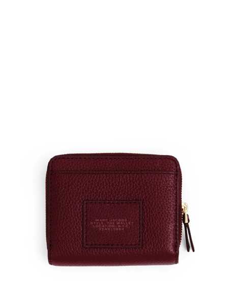 Portofele Marc Jacobs Marc Jacobs Mini Compact Wallet In Burgundy Leather RED Femei (BM 19261392) 2