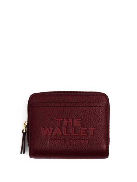 Portofele Marc Jacobs Marc Jacobs Mini Compact Wallet In Burgundy Leather RED Femei (BM 19261392) 1