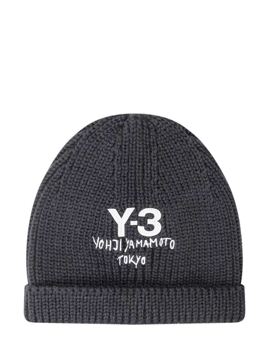 Caciuli Y-3 Y-3 Adidas Y-3 Beanie Black Logo Yohji Yamamoto Black Barbati (BM 19261452) 1