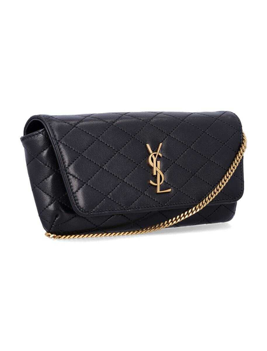 Genti de umar Saint Laurent Saint Laurent Gaby Sun Case Black Femei (BM 19261674) 2