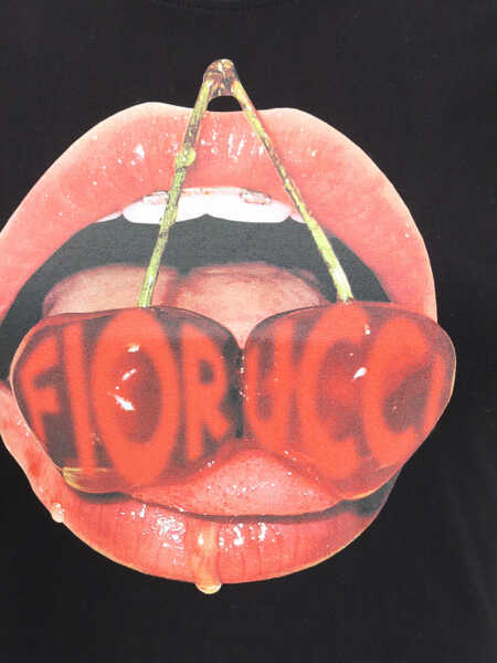 Tricouri Fiorucci Cherry Mouth Graphic Crop T-Shirt BLACK Femei (BM 19261985) 3