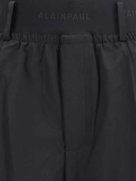 Pantaloni casual ALAINPAUL Tailored Knee Shape Pants BLACK Femei (BM 19262009) 4