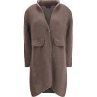 Pulovere Semi-long Sweater with a front hook-and-eye closure Femei