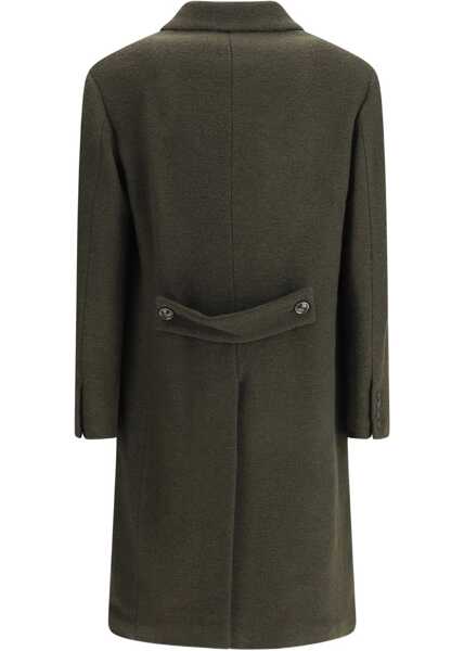 Paltoane Cruna double-breasted Coat VERDE Barbati (BM 19262018) 2