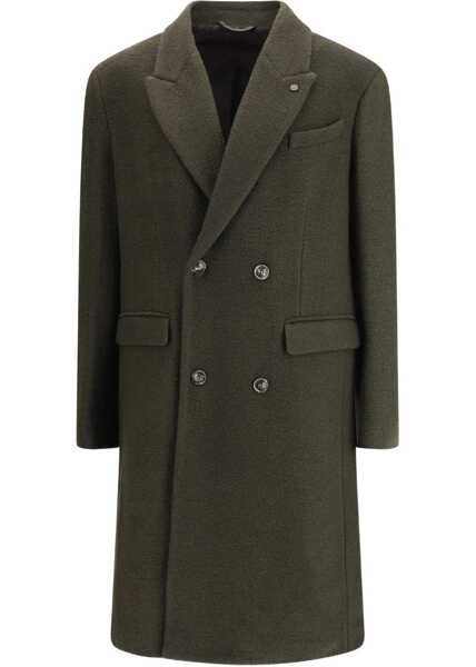 Paltoane Cruna double-breasted Coat VERDE Barbati (BM 19262018) 1