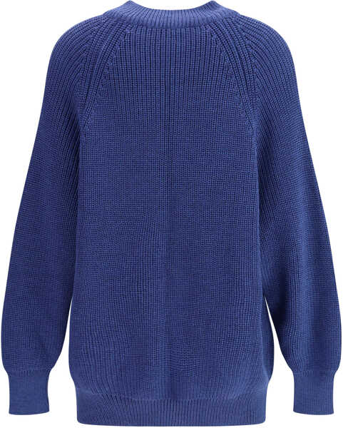 Pulovere EllA Bomber Sweater with an hook-and-eye closure DENIM Femei (BM 19262048) 2