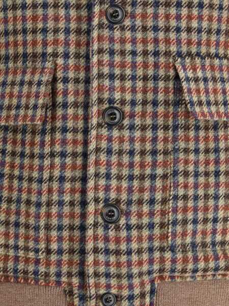 Jachete VALSTAR Valstarino Jacket in Prince of Wales lambswool CAMMELLO/BLUETTE/MARRONE Barbati (BM 19262057) 3