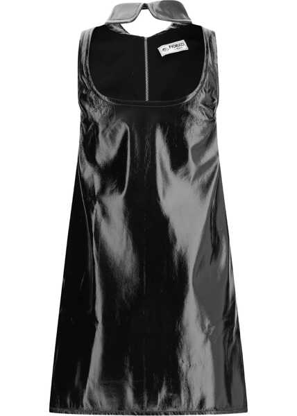 Rochii Fiorucci Collar Cutout Vinyl Mini Dress BLACK Femei (BM 19262075) 2