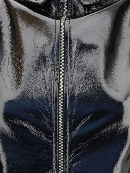 Rochii Fiorucci Collar Cutout Vinyl Mini Dress BLACK Femei (BM 19262075) 3