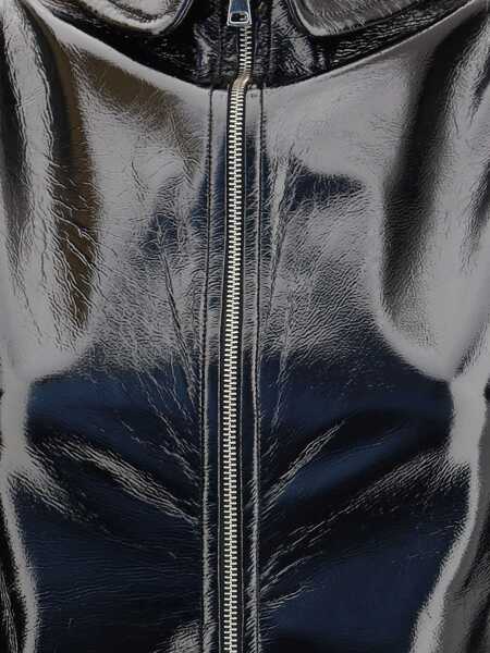 Rochii Fiorucci Collar Cutout Vinyl Mini Dress BLACK Femei (BM 19262075) 4