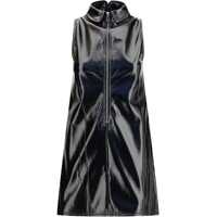 Rochii Collar Cutout Vinyl Mini Dress Femei