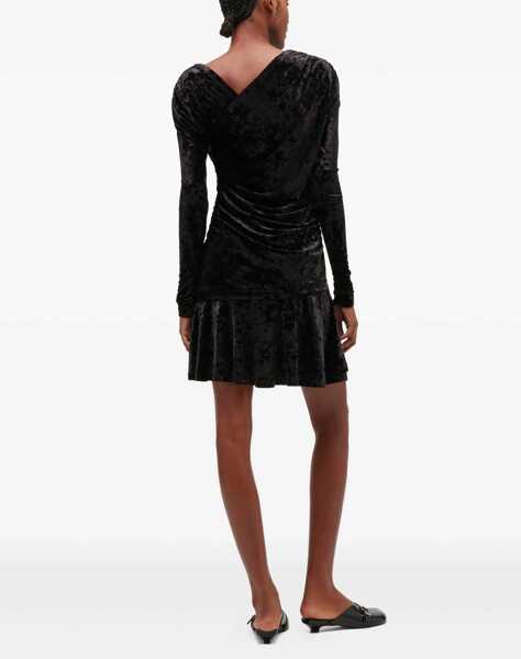 Rochii Ganni Ruched Mini Dress BLACK Femei (BM 19262078) 3