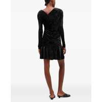 Rochii Ganni Dama - Rochii Ganni Ruched Mini Dress BLACK Femei (BM 19262078) - B-mall.ro