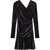 Ganni Ruched Mini Dress BLACK